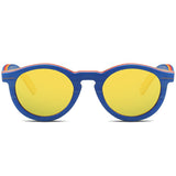 Wood Sunglasses Children Polarized Sun glasses Round Frame Girls Boys