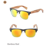 Retro  Bamboo Wood Sunglasses Women Gold Mirror Sun Glasses Shades lunette oculo