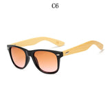 Retro Wood Bamboo Sunglasses Men