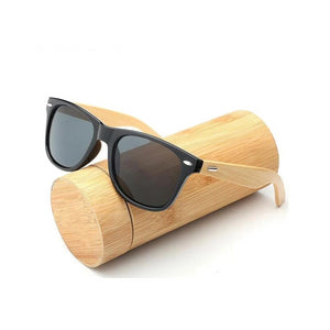 Retro Wood Men Bamboo Sunglasses