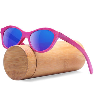 Wood Bamboo Sunglasses Polarized Sun glasses For Children