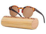 Bamboo Sunglasses Women Luxury Vintage Retro Wood Sun Glasses
