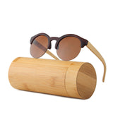 Bamboo Sunglasses Women Luxury Vintage Retro Wood Sun Glasses
