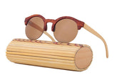 Bamboo Sunglasses Women Luxury Vintage Retro Wood Sun Glasses