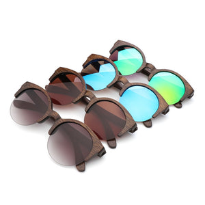 Brown Color Bamboo Sunglasses  Wooden Sunglasses Women  Oculos de sol masculino