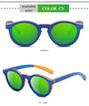 Polarized Wood Sunglasses For Kids Color Matching Frame Girls Sun Glasses