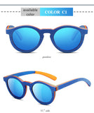 Polarized Wood Sunglasses For Kids Color Matching Frame Girls Sun Glasses
