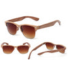 Fashion Wood sunglasses for women Auti-UV semi rimless Sun Glasses Eyewear half frame