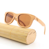 2019 Women  Wood Bamboo Sunglasses Polarized lens Retro Vintage