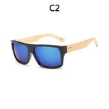 Bamboo Sunglasses Men Wooden Sun glasses Mirror Original Wood Glasses Oculos de sol masculino 1523