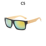Bamboo Sunglasses Men Wooden Sun glasses Mirror Original Wood Glasses Oculos de sol masculino 1523