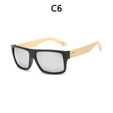 Bamboo Sunglasses Men Wooden Sun glasses Mirror Original Wood Glasses Oculos de sol masculino 1523
