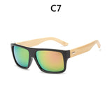 Bamboo Sunglasses Men Wooden Sun glasses Mirror Original Wood Glasses Oculos de sol masculino 1523