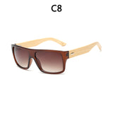 Bamboo Sunglasses Men Wooden Sun glasses Mirror Original Wood Glasses Oculos de sol masculino 1523