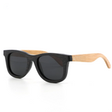 kids Black Frame Sunglasses Children for Girls Boys Polarized glasses Brands Oculos de sol Infantil Wood Glasses Box Eyewear