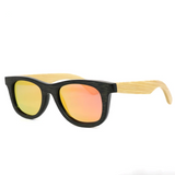 kids Black Frame Sunglasses Children for Girls Boys Polarized glasses Brands Oculos de sol Infantil Wood Glasses Box Eyewear